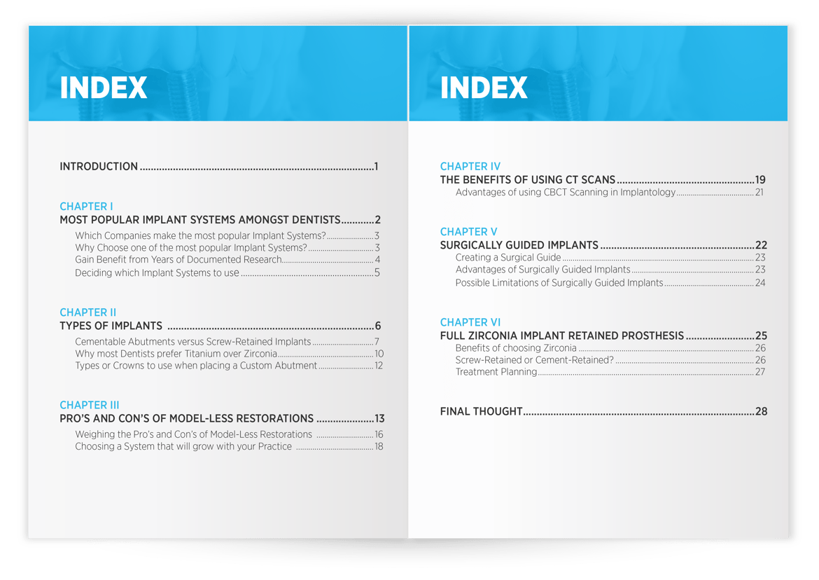 The Ultimate Guide To Dental Implants | INDEX The Ultimate Guide To Dental Implants | INDEX