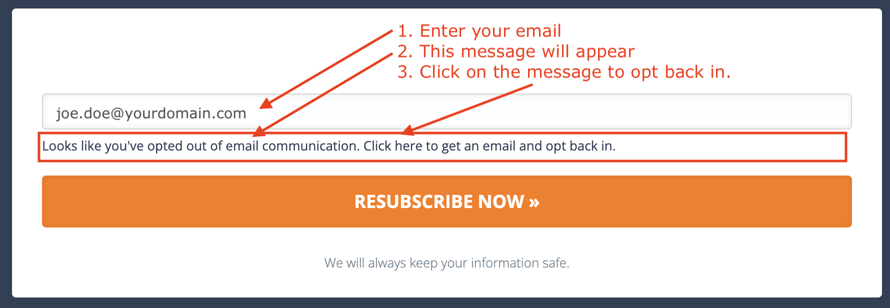 Resubscribe to DDS Lab emails